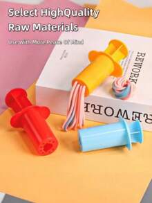 5pcs/10pcs Set Dough Extruders Set Smart Dough Extruders Set Plasticine Squeeze Set Color Clay DIY Toy Tools Accessories 5 Extruder Tools[Some Parts Are Sent Random], Toys Set, Parachute Toy,Hungry Caterpillar,Art And Craft,Balance Board,Sensory Toys,Toys,Sensory - Multicolor - View 5