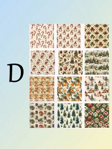 12 ورقة بحجم 6x6 بوصة لورق تجميع الصور لعيد الميلاد وعيد الهالوين - ورق مقوى ملون للحرف اليدوية والتجليد والديكور. ورق تجميع الصور لعيد الميلاد المجيد، ورق تجميع الصور لعيد الميلاد السعيد وعيد الهالوين، ورق حرفي متعدد الأغراض للتجليد والتزيين والتجليد والمناسبات الخاصة مثل عيد الميلاد والتخرج والعودة إلى المدرسة