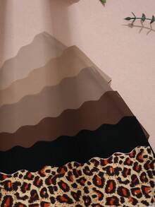 6 piezas Bragas de bikini con encaje sin costuras de moda para mujer, multicolor - Multicolor - Ver 5