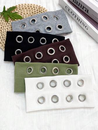 1pc Women's Hollow Knitted Headband, Casual Versatile Daily Simple Punk Rock Sports Style, Elastic Breathable Polyester Material Hair Accessories Winter Scarf Warm Hair Bands Women Bandanas