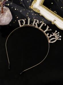 1 món đồ trang trí sinh nhật lần thứ 30, băng đô vương miện sinh nhật "Dirty 30", quà tặng sinh nhật lần thứ 30 cho cô ấy. - Nhiều màu - Xem 8