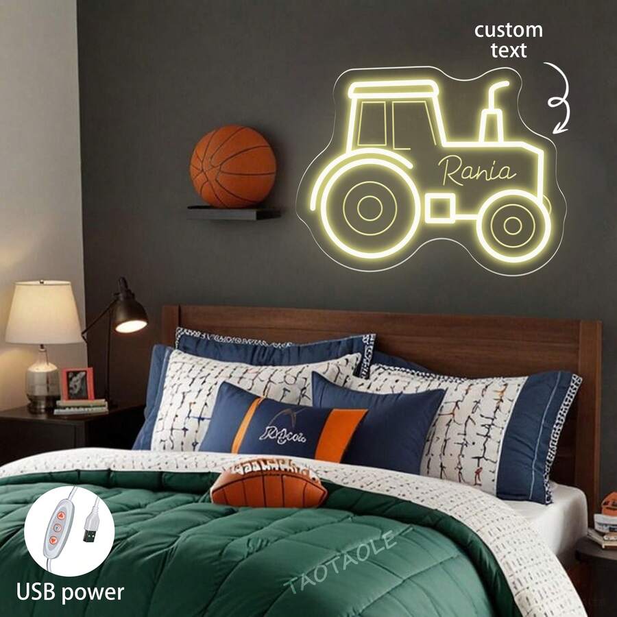 Custom Car Name Neon Signs Personalized Wall Decor Neon Signs Kids' Room Decor Custom LED Car-Shaped Decorative Lights - Automotive Neon - View 1