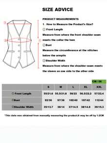 女士V领无袖背心，纽扣细节设计 - 时尚百搭，隐形口袋，优质面料 - 为您的衣橱增添一抹别致风采，休闲黑色 - 黑色 - 查看 10
