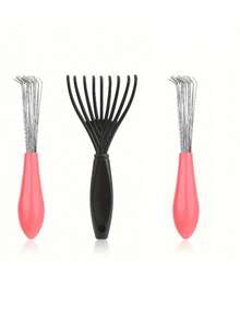 3pcs Hair Brush Cleaning Tools - Plastic Comb Remover And Claw Rake, Suitable For Home And Salon Use, Cleaning Hair Brushes Comb Brush Cleaner Plastic Handle Cleaning Brush Remove Embedded Beauty Tool Cleaning Supplies, Small And Cute But Powerful In Cleaning Hair,Hair Brush,Hairbrush,Hair Combs,Barber,Hair Tools,Hair Products,Hair Accessories,Slick Back Brush,Hair Care,Hair Comb,Barber Accessories,Comb Hair,Curly Hair Brush,Travel,Hair Stuff,Detangling Brush,Ball Brush,Mini Hair Brush,Hair Accessories,Curly Hair Products,Hairdressing Equipment,Accessories,Christmas,Barber Accessories,Hair Accessories,Hairdressing,Wooden Comb,Travel Essentials,Travel Essential,Hairstyle,Hairdressing