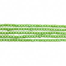 1 String 4/6mm Square Semi Finished Bead String Glass Crystal Spacer Loose Beads For DIY Jewelry Making - 果綠色 - 查看 6