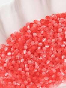 150pcs 4mm Rainbow Striped Cat Eye Seed Beads, Loose Beads For DIY Jewelry Making, Phone Straps, Keychains