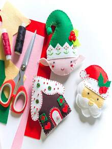 40pcs Multi-Size Felt Fabric Patches - Colorful Polyester Craft Felt Stickers, Suitable For DIY Fabric, Party Decoration And Handicraft Projects, DIY Crafts | Colorful Felt Patches | Polyester Felt - Multicolor - View 3