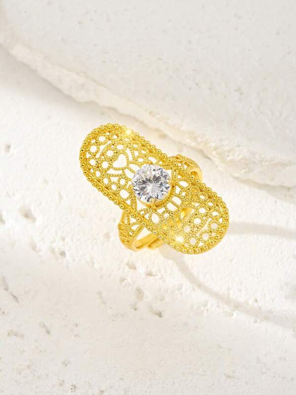 خاتم قابل للتعديل، تصميم عصري بسيط، للنساء