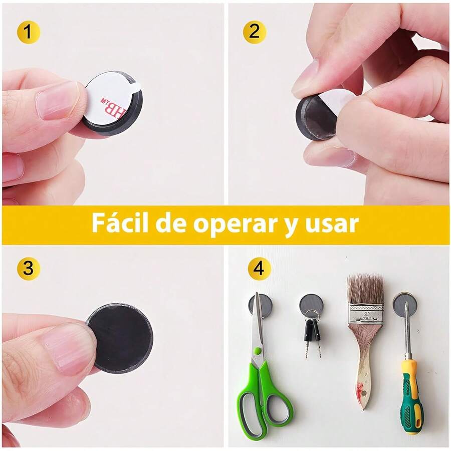 GLINTY Paquete de 110 Imanes Magnéticos para Nevera, Pegatinas Magnéticas Redondas de 18 x 3mm, Antioxidantes, Antiarañazos, Duraderas, Adecuadas para Nevera, Pizarra Blanca, Mapas, Oficina