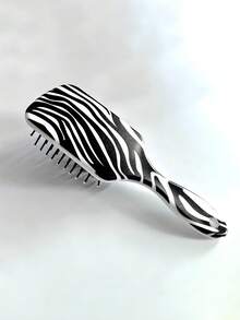 1pc Mini Rectangular Animal Pattern Hair Brush, Cheetah Edge Brush,ABS Material In Snake, Cow, Zebra, Leopard Print With Breathable Rubber Air Cushion,Hair Brush,Comb,Hair Tools,Hair Products And Accessories For Barber Salon Beauty Travel Essentials,Back To School,Travel Holiday Essentials,HairAccessories For Women