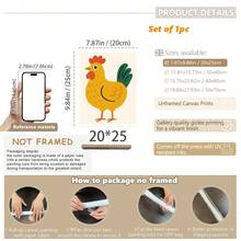 1 gerahmtes/Leinwand Wandkunst, Dinosaurier Tier Thema Dekoration. Badezimmer Wanddekoration. Themen Poster, Schlafzimmer Dekoration, Raumdekoration, Heimdekoration, Ornamente, Winterdekoration für Zuhause, Wanddekoration. Geeignet für Kinderzimmer, Kinderzimmer, Jungen- und Mädchen-Partyräume, Kita-Klassenzimmer Dekoration, wasserfestes Material. Kopfteil Dekorative Tapete, Party Deko Geschenke. Badezimmer Wanddekoration.