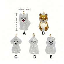 1 Stück Hunde-Haar Erinnerungsstück Schlüsselanhänger, transparenter Schlüsselanhänger-Anhänger zum Aufbewahren des geliebten Haustierhaars, öffenbarer Mini-Urnenanhänger für Haustierasche oder -haar, tragbares Erinnerungsgeschenk für den Verlust des Haustieres für Hundeliebhaber - Weiss - Übersicht 12