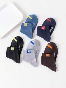 5 Pairs/10 Pairs Business Socks, Breathable Moisture-Wicking Odor-Resistant Sports Socks For Men, Mid-Calf, All Season, Spring/Summer Thin