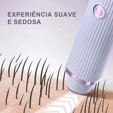 Rechargeable Electric Epilator For Women Hair Remover Double Razor - Hồng - Xem 4