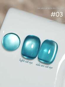 MISS SHAKA 10ml Autumn Winter Nails White Blue Series Glass Bead Cat's Eye Gel Nail Polish Glue 2025 Y2K Nails Hot Style White Blue Glass Bead Nail Art Nail Salon Home Diy Nail Supplies Christmas Nails