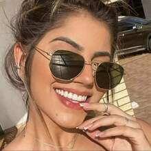 Hexagonal  Women Men Fashion Casual Lens  Protection Boho - 金色 - 查看 6