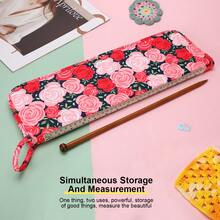 1 Hộp đựng kim đan nhiều màu - Túi có khóa kéo, đựng vừa kim đan 15,75", họa tiết hoa và hình học, hoàn hảo cho người đam mê đan móc, hộp đựng phụ kiện đan móc, hộp thiết kế vui nhộn, hộp đựng đa năng, phụ kiện và vật dụng đan móc - Nhiều màu - Xem 8