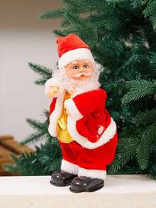 电动圣诞老人，肚子和脚都会抖动，攀爬圣诞老人会唱歌跳舞，圣诞树造型，会唱歌跳舞的音乐圣诞老人，圣诞树吊坠装饰品，新奇的绳索攀爬圣诞老人，圣诞礼物，圣诞老人主题装饰套装（包含降落伞、烟囱攀爬、梯子攀爬等造型），适用于圣诞派对、家居装饰、节日展示（不含电池）。圣诞装饰，冬季房间装饰，圣诞家居装饰，圣诞礼物，圣诞装饰品