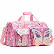 Girls' Travel Bag, Overnight Bag, Handbag, Sleepover Bag, Dance/Gym Bag With Shoe Compartment - Travel Bag Single Bag - View 2