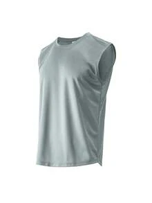 5-Piece Men's Summer Vest, Polyester Mesh, Refreshing And Breathable, Suitable For Running, Fitness, Basketball - 黑+深灰+淺灰+寶藍+紅酒 - 查看 11