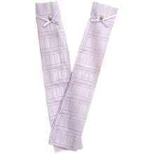 1pc Women's Ice Silk Sunscreen Sleeve With Bow, Long Ice Sleeves, Pearl Style Arm Sleeves For Summer Outdoor