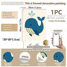 1 gerahmtes/Leinwand Wandkunst, Dinosaurier Tier Thema Dekoration. Badezimmer Wanddekoration. Themen Poster, Schlafzimmer Dekoration, Raumdekoration, Heimdekoration, Ornamente, Winterdekoration für Zuhause, Wanddekoration. Geeignet für Kinderzimmer, Kinderzimmer, Jungen- und Mädchen-Partyräume, Kita-Klassenzimmer Dekoration, wasserfestes Material. Kopfteil Dekorative Tapete, Party Deko Geschenke. Badezimmer Wanddekoration.