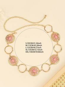 Bohemian Style Pink Turquoise Vintage Belt