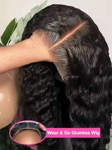 GABRIELLE 30 Inch Deep Wave Glueless Wigs Human Hair 6x4 Transparent Lace Closure Wigs 180 Density Ready To Wear Glueless Human Hair Wigs Pre Plucked Pre Cut 13x4 13x6 Deep Curly Lace Front Human Hair Wigs With Drawstring 9x6 7x5 Glueless Human Hair Wigs For Women - Natural Black - 查看 1