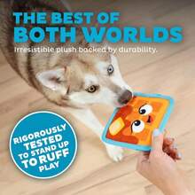 Outward Hound Tough Skinz Durable Squeaky Dog Toy With Two Tough Layers, Watermelon, Red, Medium - ColorG - 查看 3