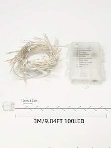 50/100/200/300 LED Warm Glow Firecracker String Lights, Battery Operated, Suitable For Indoor Parties And Christmas Trees (Batteries Not Included), Perfect For Thanksgiving And Holidays, Holiday Decorations, Indoor Lighting, Holiday String Lights, Warm Glow, Lightweight Design, Plastic Construction, Battery Operated Lights, Decorative Lighting, Home Decorators, Holiday Enthusiasts Christmas Decoration XMAS Decor Christmas Tree Gift Decor Thanksgiving Wedding Home Decor Home Decor Fall Decor Autumn Decor Birthday Decorations For Gifts Party Supplies Indoor Outdoor Garden Holiday Festival Decor Halloween Decor Wall Decor Halloween Ornaments - 白光 - 查看 7