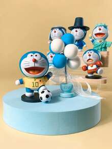 Figuritas de Doraemon para la riqueza, gatos de Doraemon llenos de buena fortuna, decoraciones de autos lindas, figuritas de Doraemon con signos del zodíaco, estatuas pequeñas creativas, decoraciones de muñecas DIY, decoraciones de autos, decoraciones de imanes para refrigerador, decoraciones de paisaje, adecuadas para Acción de Gracias, Halloween, Navidad y otras decoraciones festivas, decoraciones de fondo de pared para fiestas de cumpleaños y juegos de decoración festiva y de cumpleaños para familiares y amigos