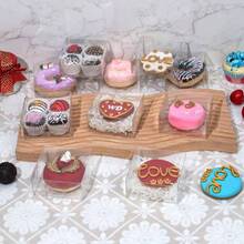 50PCS 3X3X1 Inch Boxes Cookies, Soap, Chocolate Truffles, Donuts, Macarons, Chocolate - Covered Cherries, Bakery Items, Brownies - 50 + 4x4x2 英寸 - 查看 4