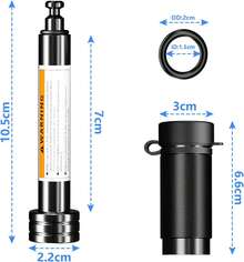 Candado de Receptor para Remolque, Pasador de 5/8" de Diámetro, Antirrobo e Impermeable para Receptor de 2 Pulgadas de Clase III IV, Impermeable, para Remolque, Coche, Barco (Negro) - 1 - Ver 9
