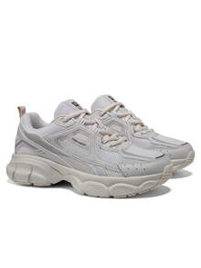 baasploa Women's Mesh Running Shoes New Spring And Autumn Breathable Thick-Soled Height-Increasing Sports Shoes Lightweight Casual Shoes Vintage Shoes Shock-Absorbing Anti-Slip Wear-Resistant Soft-Soled Walking Shoes Women's Shoes Fashionable And Versatile Running Training Shoes - Màu be - Xem 1