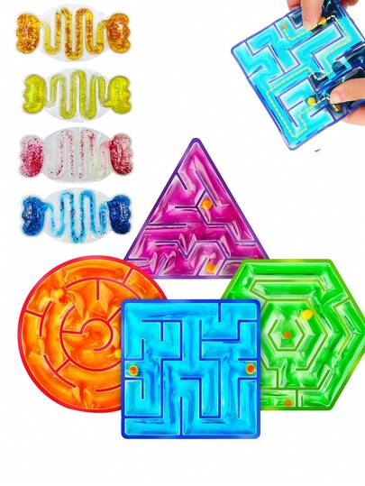 1 pieza Juguete calmante para niños, juguete sensorial, laberinto de bolas de clavijas - Para niños y adolescentes autistas/Juguete táctil calmante para autismo, jardín de infantes/aula, regalos y premios (tamaño promedio)