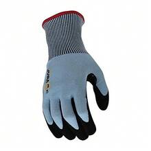 Juba G.K-Rock Fiber/Fiberglass/Steel Thread Coated With Sandy Foam Nitrile On Palm - SIZE: 7 - Black - View 4