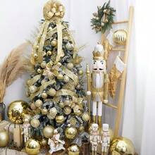 20pcs/12pcs/1pc-Christmas Glitter Needles Christmas Glitter Pine Needles Christmas Custom And Hanging Faux Pine Leaf Cedar Stems Christmas Leaf Stems Diy Crafts Garland Home Decoration, Golden Christmas Decoration, Gold Sequins Faux Pine Needles Artificial Christmas Skewers Tree Sticks Tabletop Custom Stand Christmas Tree Wreath Wedding Bouquet Winter Holiday Holiday Decoration