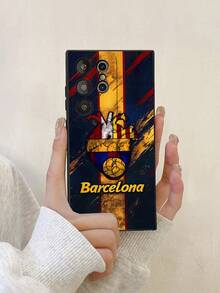 Ốp điện thoại thiết kế hình trái tim Barcelona, ốp bảo vệ điện thoại chủ đề bóng đá, phù hợp cho người hâm mộ bóng đá sử dụng hàng ngày, xem trận đấu, dự tiệc bóng đá, ốp điện thoại TPU mềm mờ thời trang chống sốc, bảo vệ toàn diện camera, tương thích với Samsung Galaxy và các dòng máy khác, món quà hoàn hảo cho bạn bè, gia đình, bạn gái, bạn trai, Giáng sinh, Năm mới, thể hiện tình yêu của bạn dành cho Barca, phiên bản quốc tế, không phải phiên bản nội địa. - Nhiều màu - Xem 2