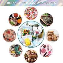 300 Bolsas para Gomitas, Bolsas Resellables Pequeñas con Cierre Hermético, Multiusos para Snacks, Frutos Secos, Cosméticos, Accesorios, etc (, )(Rojo 10 X 15 CM) - Tipo 3 - Ver 7