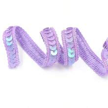 1 szt. 12 mm koronkowa lamówka z metalicznym brokatem, do sukni walentynkowej, szycia, kostiumów tanecznych, rękodzieła, pakowania prezentów, aksamitne naklejki do dekoracji odzieży, akcesoria do szycia DIY, dekoracja torby i spinki do włosów (bez papierowej karty)