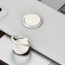 1pc 360 Rotating Finger Ring Phone Holder Mount Back Sticker Magnetic Wireless Charger Friendly