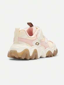 Balabala Girls' Sneakers 2025 Spring/Fall, Thick-Soled Color-Block Chunky Sneakers
