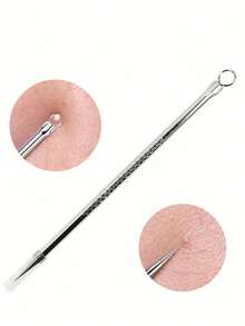 5pcs Stainless Steel Blackhead Remover Needles, Portable Acne Needle Pimple Extractor - Silver - View 4