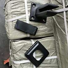 1PCS 304 Stainless Steel Standing Stairs Balcony Glass Post Balustrade Railing Clamp Spigots Square Floor - Black - View 4