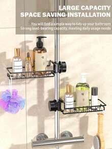 1pc Soap Dish Holder For, No Drilling, Soap Bar Holder Razor Holder For Shower, Shampoo Bar Holder For Shower Caddy For Bathroom