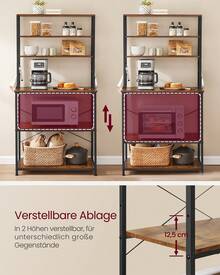 Baker's Racks - Vintage-ruskea-mustemusta - Näytä 5