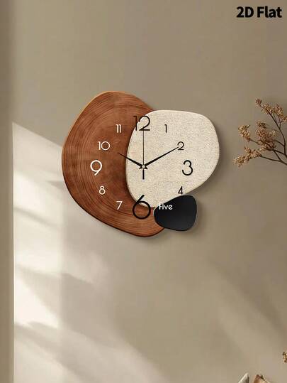 1pc 12inch/16inch Retro Artistic Creative ation Wand Clock, Super Quiet Quartz Movement, No Ticking Sound, Room ation, Home Living Bedroom view 2