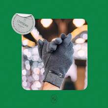 Clepsidra® Guantes Térmicos para Hombre con Función Táctil - Forro Interior Suave, Fáciles de Combinar, para Invierno y Outdoor - gris - Ver 2