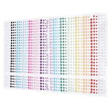 Rhinestones bling, rhinestones adhesivos pegatinas de la cara de los diamantes de imitación de imitaciones 15 colores para la decoración de la boda - Oro rosa - Ver 7