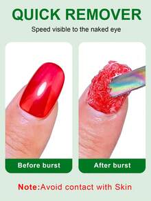 TWOING 15毫升凝胶指甲油卸甲液 – 快速2-3分钟浸泡卸除，可卸除UV凝胶、亚克力指甲油和普通指甲油，无需包扎，方便美甲沙龙和家庭使用 - 無色 - 查看 7